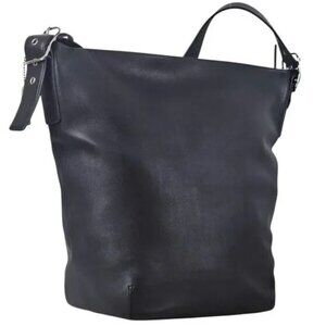 Coach 9151 Legacy Vintage Bucket Shoulder Hobo Bag Black Leather with Silver Tag